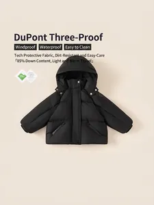 Girls Winter Hooded Down Jacket Waterproof Windproof White Duck Down Puffer Coat For Kids Warm Outerwear