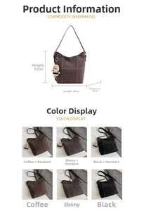 Schema delle dimensioni e varianti colore per la grande borsa tote trapuntata
