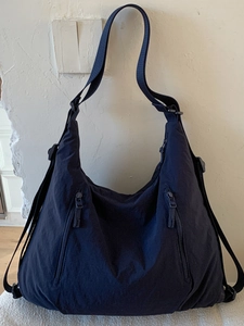 Grand Sac Fourre-tout en Tissu pour Femmes Minimaliste Couleur Unie Décontracté Sac à Bandoulière Étudiant Hobo Navette Main