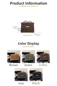 Detailed size specifications of retro leather handbag with dimensions 26x18x11 cm
