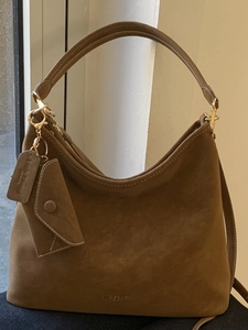 Vintage Large Capacity Suede PU Leather Tote Bag For Women Fashion Hobo Shoulder Crossbody Bag With Matching Pouch