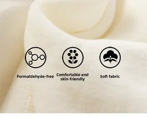 Close-up of soft white plush fabric for girls' dresses showing warm texture and comfort