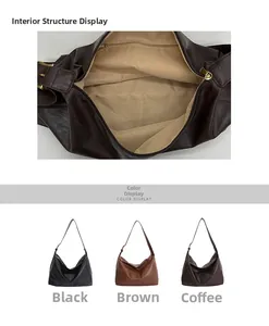 Internal structure and color options for large capacity faux leather tote bag