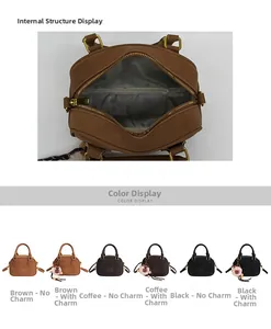 Detailed interior compartment and multi-color view of stylish crossbody bags for women
