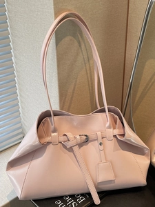 Women Large Capacity PU Leather Tote Bag Minimalist Shoulder Bag With Belt Buckle Decoration Daily Commuting Tote Handbag