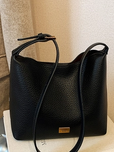Sac Seau en Cuir PU Minimaliste Urbain pour Femmes Ensemble de Sacs Composites à Bandoulière Motif Lychee pour les Déplacements