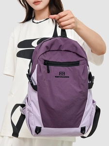 Large capacity purple waterproof oxford backpack for travel and outdoor sports