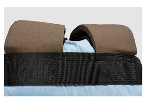 Close-up of the double-stitched sewing process on a durable nylon drawstring backpack