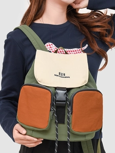 Waterproof large capacity backpack with colorful pockets for outdoor leisure use