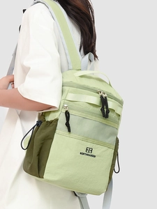 Water-resistant lightweight nylon outdoor backpack with large capacity and multi-pocket design