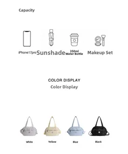 Nylon star bag capacity showing storage for phone, umbrella, and essentials