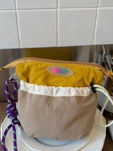 Women Patchwork Nylon Fabric Shoulder Bag Lightweight Outdoor Crossbody Phone Bag With Braided Rope Strap Small Square Bag