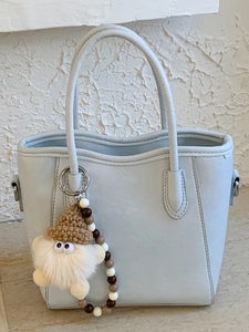 Sac Seau Femme en Cuir PU Minimaliste Sac à Main Bandoulière Avec Pendentif Monstre Mode Printemps 2026