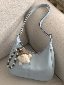Sac à Épaule Hobo Croissant en Cuir PU pour Femme Sac Demi-Lune Vintage Minimaliste Avec Bandoulière Réglable Sac à Main Quotidien