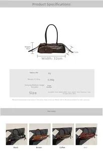 Detailed size specifications and weight information for British retro oil wax leather bag
