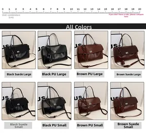 Comparison of matte and PU leather tote bags in various sizes and colors like black and brown