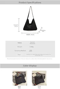 Detailed view of bohemian tote bag with dimensions and colorful ethnic shoulder strap