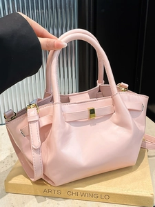 Fashion Oil Wax PU Leather Pleated Bucket Bag For Women Unique Design Versatile Crossbody Handbag With Adjustable Strap