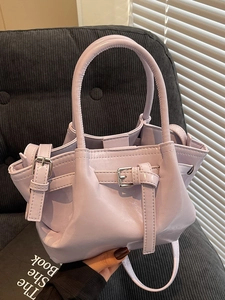 Damen Luxus Ölwachs PU Leder Eimertasche Einfarbig Plissiert Umhängetasche Vielseitig Handtasche Lässige Schultertasche