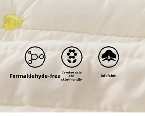 Détail du tissu matelassé crème avec broderie coeur jaune et texture douce pour la peau