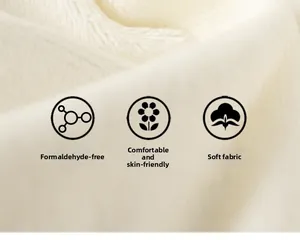 Vue macro d'un tissu polaire blanc doux montrant une texture pelucheuse agréable