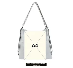 Detailed comparison showing the large capacity tote bag next to an A4 size reference board
