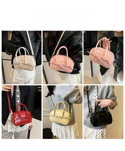 Sacs Boston vernis aux couleurs macaron avec doubles nœuds en cinq nuances