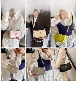 Detailed views of high-quality oil wax leather shoulder bags in six trendy color options