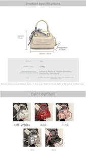 Détails sur la taille et le matériau du sac polochon vintage avec ruban à nœud