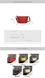 Guida alle taglie dettagliata per borsa a secchiello minimalista con misure e pesi