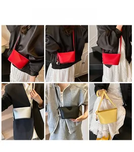 Borsa a secchiello motivo litchi mostrata in vari colori e outfit per lo styling