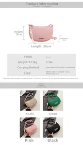 Detailed size chart for minimalist solid color crossbody phone bag with dimensions and weight