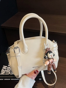 Borsa a Tracolla in Pelle PU Vintage per Donna Borsa a Mano Elegante con Finitura a Cera d'Olio e Tracolla Rimovibile