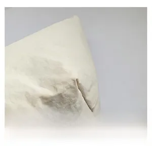 Detailed close-up showing the premium cream-colored canvas fabric texture and natural fibers