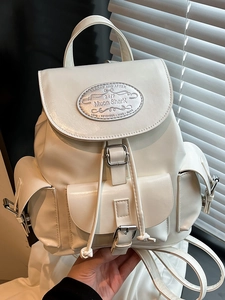 Sac à Dos Femme en Cuir PU Tendance Grande Capacité Style Collège pour École Décontracté Voyage Extérieur