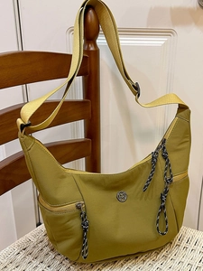 Women Casual Nylon Crossbody Bag Large Capacity Minimalist Dumpling Bag Crescent Shoulder Bag With Multi Pockets Commute