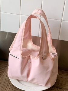 Summer 2025 Fashion Nylon Tote Bag For Women Large Capacity Minimalist Stitching Shoulder Crossbody Handbag Niche Casual Bag