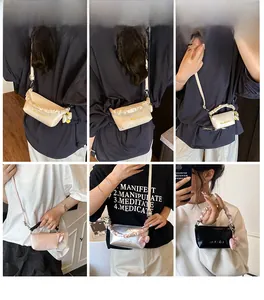 Détails de mini sacs oreiller de style doux en plusieurs couleurs avec bandoulière