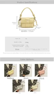 Gros plan du petit sac carré en cuir tressé avec poignée nouée et pendentif en perle