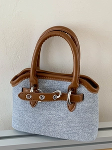 Vintage PU Leather Small Shell Shoulder Bag For Women Fashion Contrast Stitching Mini Crossbody Handbag Casual Daily Bag