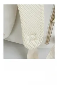 Detail of S-shaped ergonomic shoulder straps with thickened breathable mesh padding