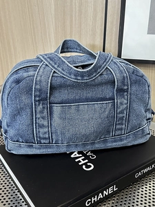 Women Retro Washed Denim Handbag Casual Fashion Crossbody Shoulder Bag Small Tote Bag For Daily Use Versatile Purse
