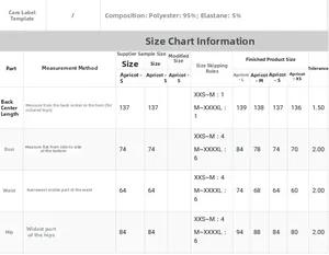 Size guide for sequin strapless maxi dress with polyester and elastane fabric details
