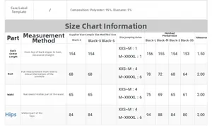 Size chart for sequins feather evening dress with polyester and spandex fabric details