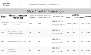 Size chart for the one-shoulder formal evening dress with measurements in centimeters