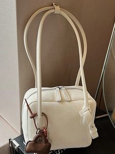 Minimalist Women PU Leather Shoulder Bag Retro Contrast Stitching Large Capacity Tote Bag Trendy Chic Underarm Bag Casual Daily Handbag