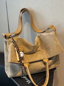 Large Capacity Vintage PU Leather Tote Bag For Women Summer Fashion Shoulder Crossbody Handbag With Pendant Office Daily Bag