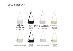 Detailed grid showing high-capacity oxford travel bags in four colors with star pendants
