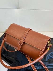 Elegante Borsa a Spalla da Donna in Pelle PU Retrò Piccola Borsa Quadrata a Tracolla 2025 Moda Urbana Semplice Casual Tinta Unita Cuciture