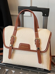 Vintage PU Leather Large Capacity Women Shoulder Bag Korean Retro Multi Functional Backpack Messenger Bag For Daily Commute